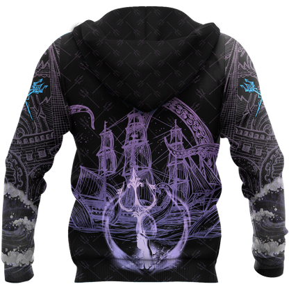 Poseidon Master of the sea Over 3D Printed MH270520-ML - Amaze Style™-Apparel