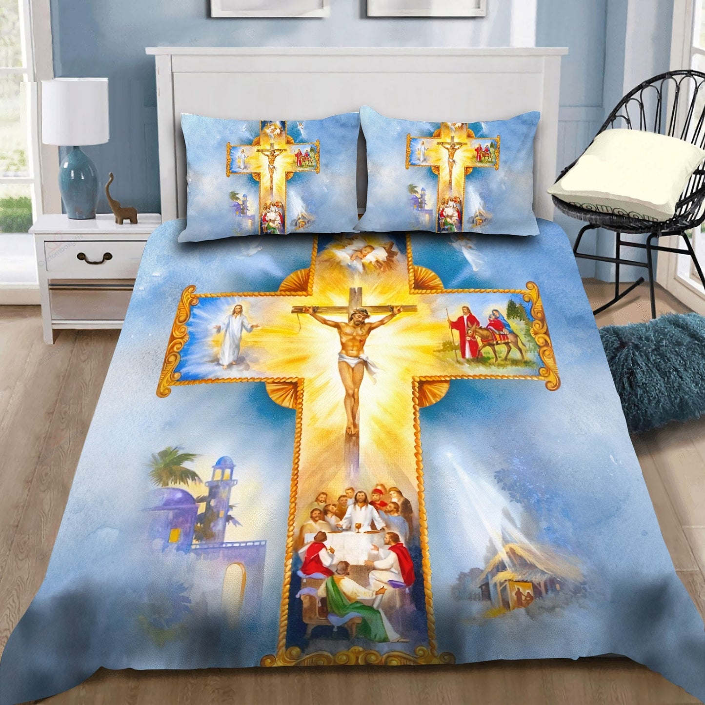 Christian Jesus Bedding Set HV