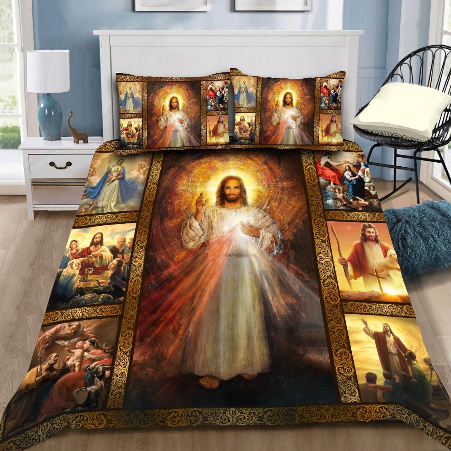 Christian Jesus Bedding Set HV