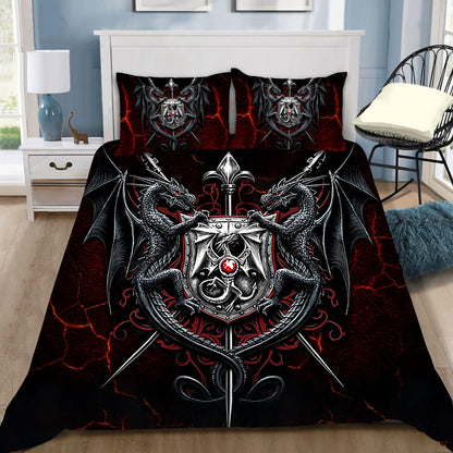 Dragon Armor Art Bedding Set HAC080702-NM-Bedding Set-NM-Twin-Vibe Cosy™