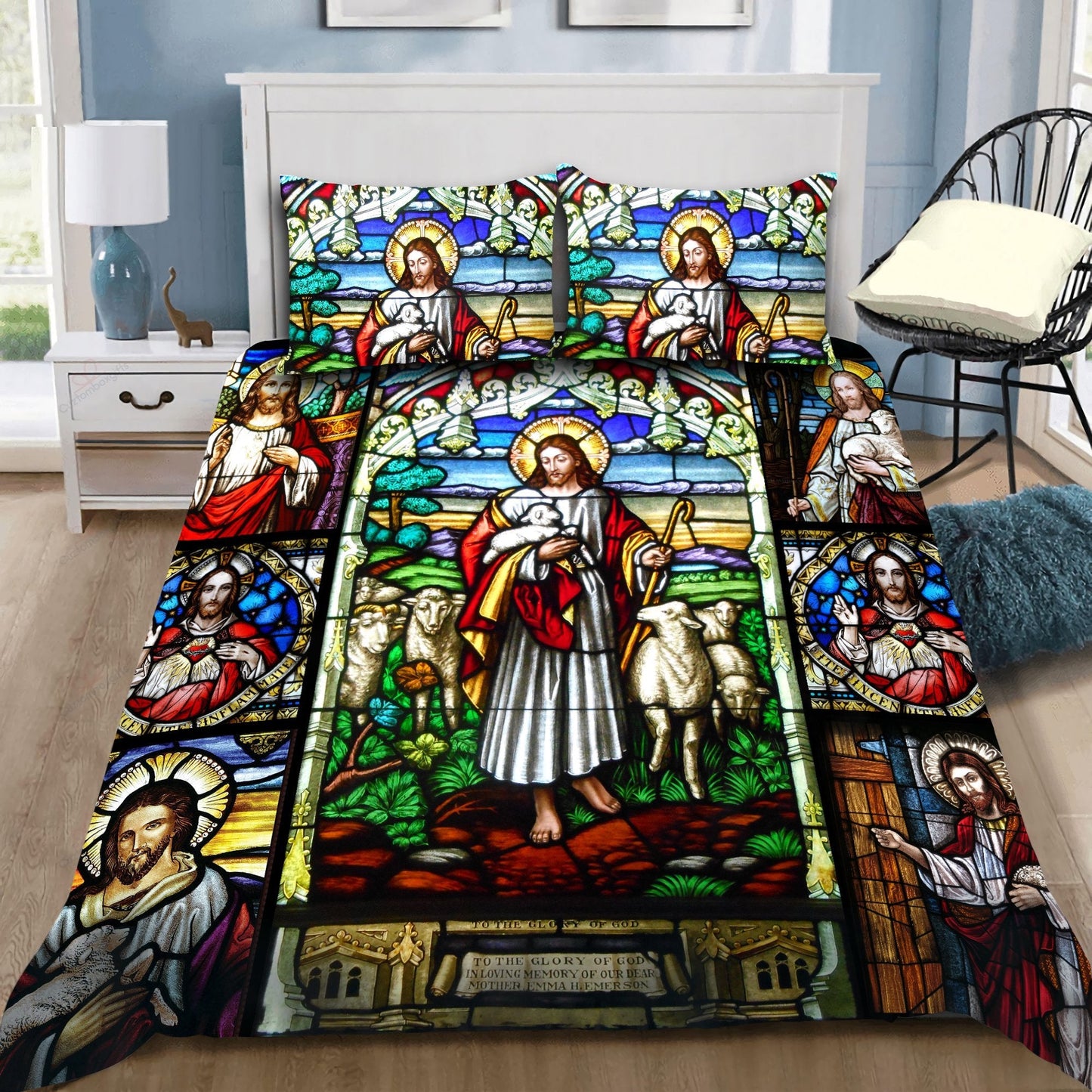 Christian Jesus Bedding Set HV