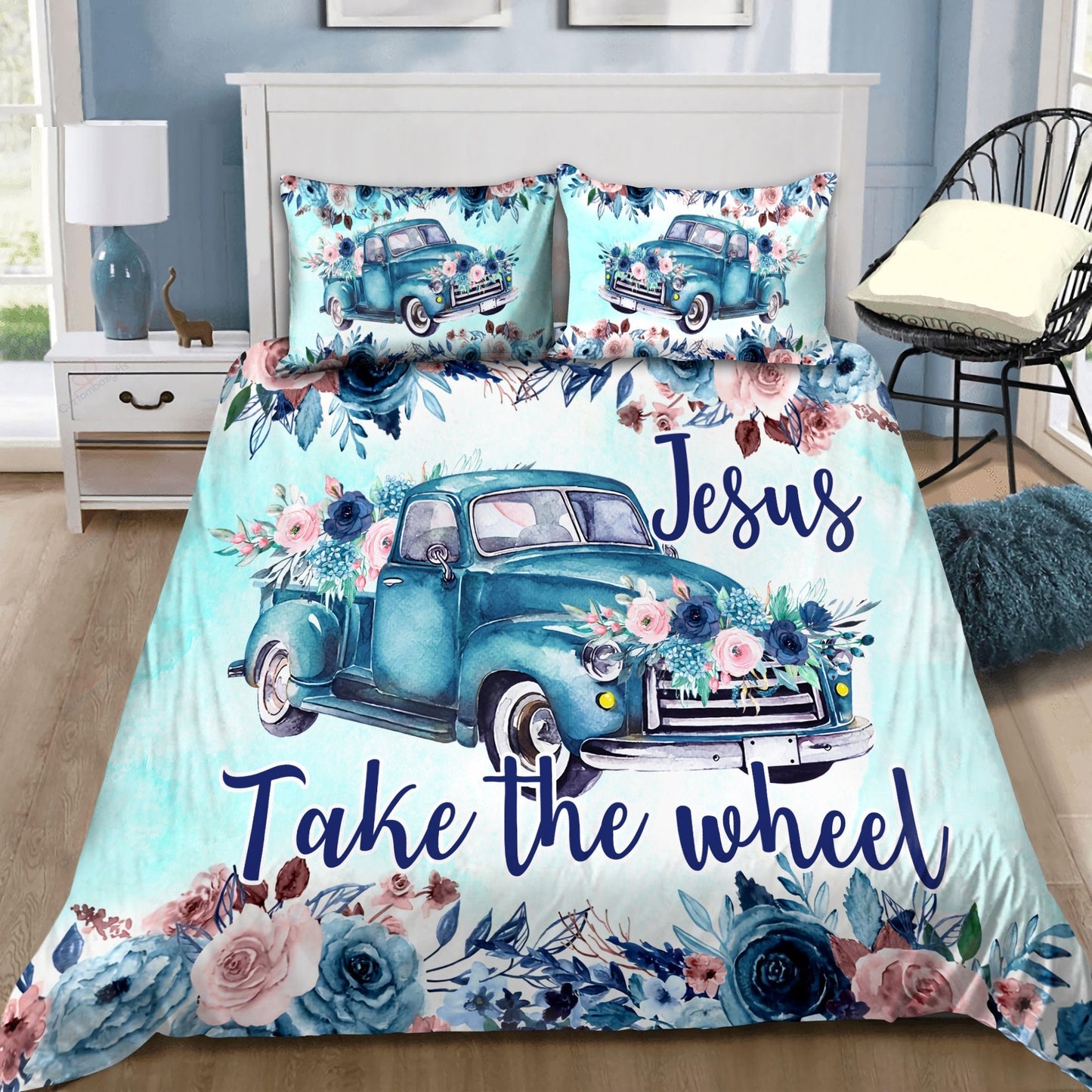 Jesus Take The Wheel Bedding Set HAC210704 HV
