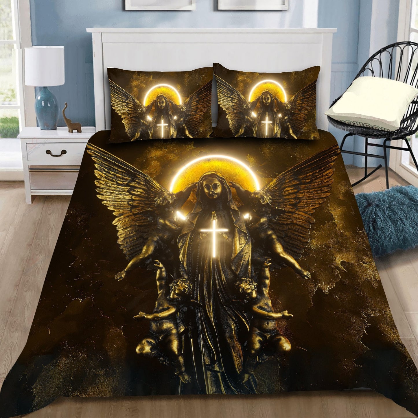 Christian Jesus Memento Mori Bedding Set HV
