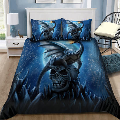 Skull And Dragon Bedding Set JJW17082001