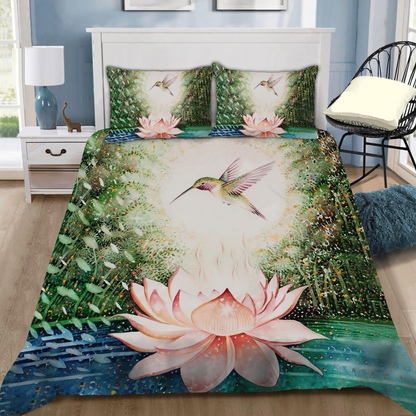 Hummingbird Lotus Bedding Set By ML MH160720