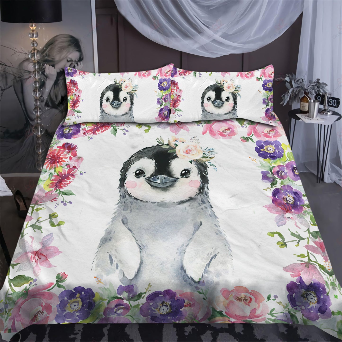 Lovely Penguin Bedding Set AM072051-LAM-LAM-US Twin-Vibe Cosy™