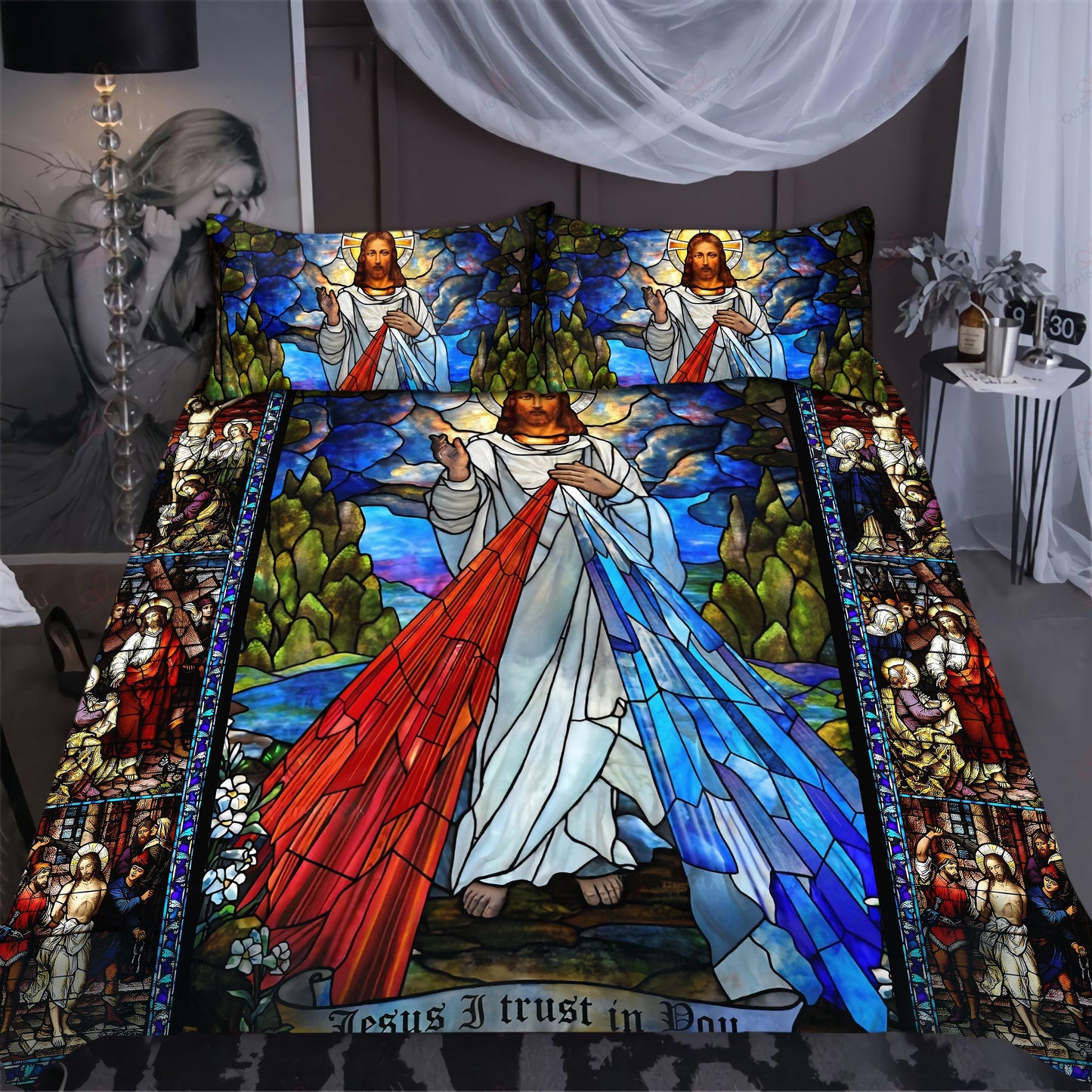 Christian Jesus Bedding Set HV