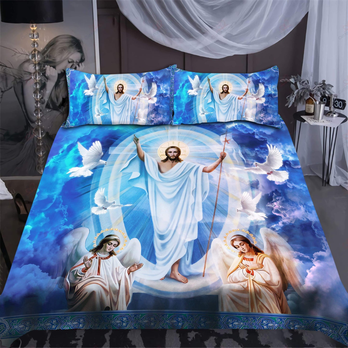 Christian Jesus Bedding Set HV