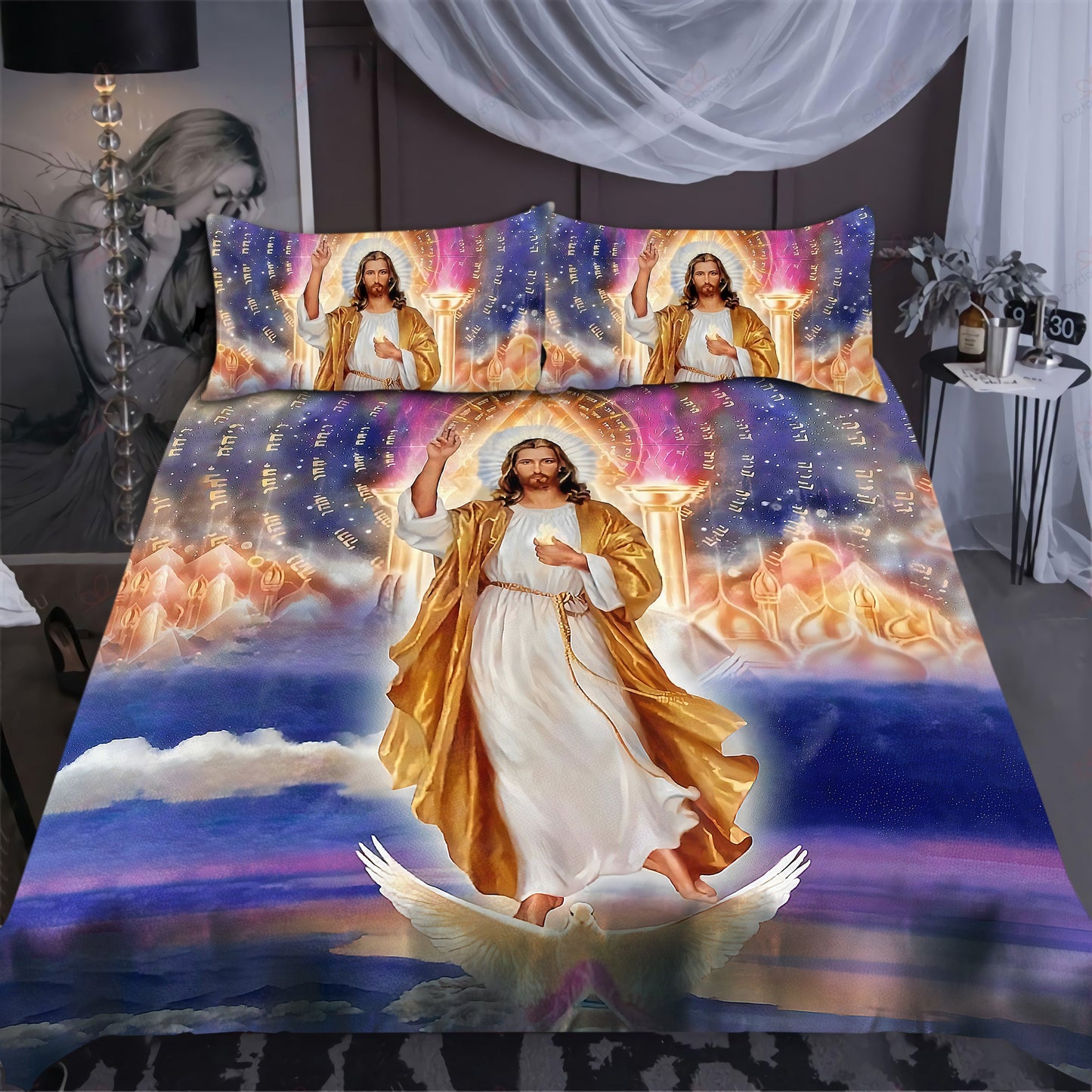 Christian Jesus Bedding Set HV