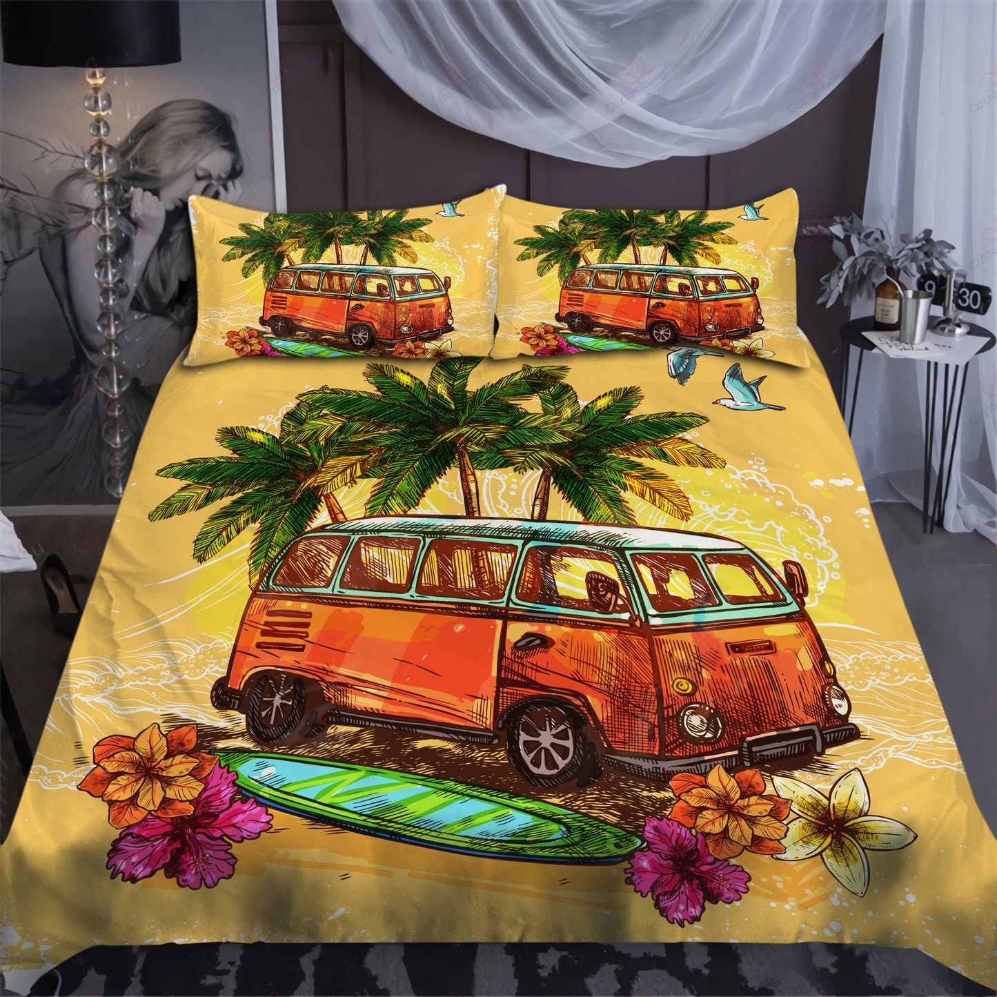 Happy Summer Camping Bedding Set AM072044-NM-Bedding Set-NM-Twin-Vibe Cosy™