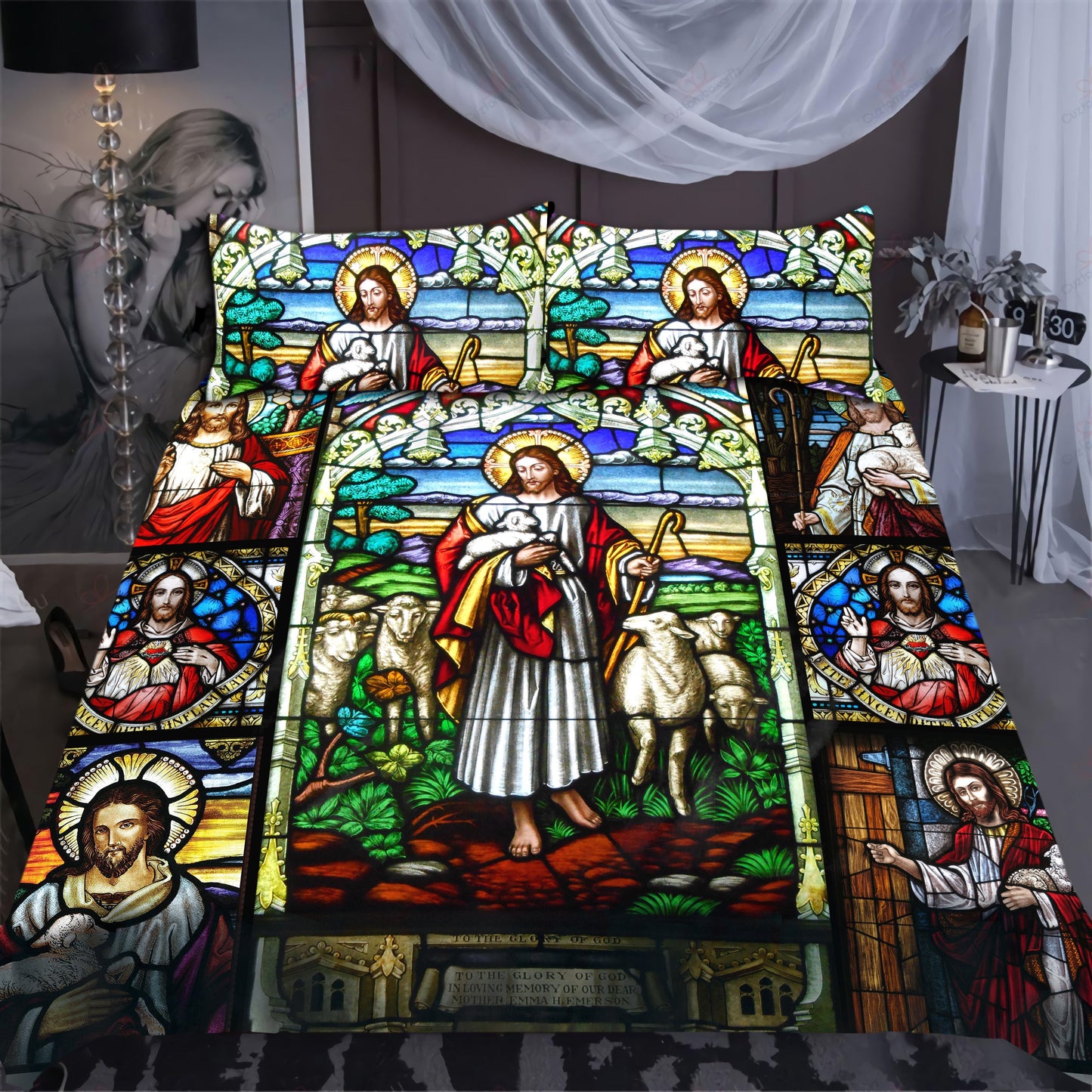 Christian Jesus Bedding Set HV