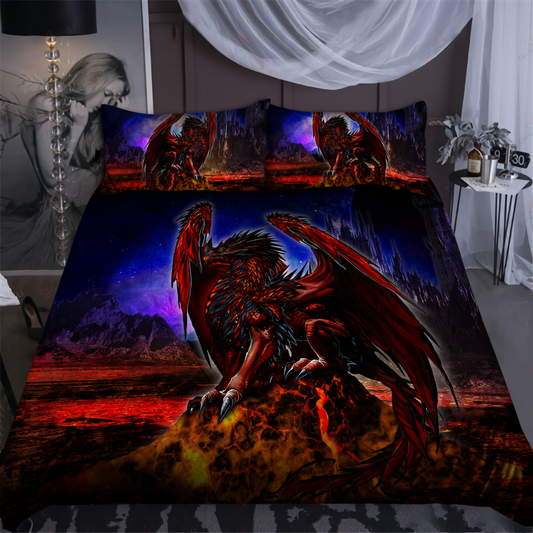 Dragon Power Gothic Art 3D Over Printed Bedding Set-ML