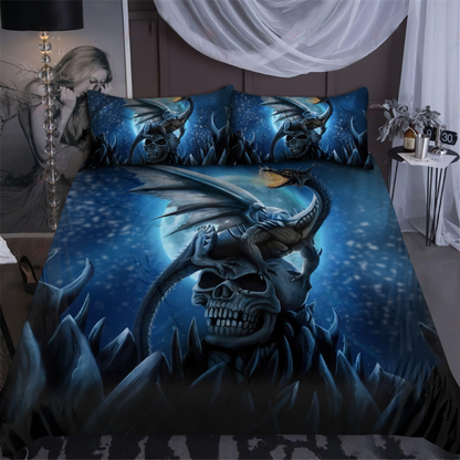 Skull And Dragon Bedding Set JJW17082001