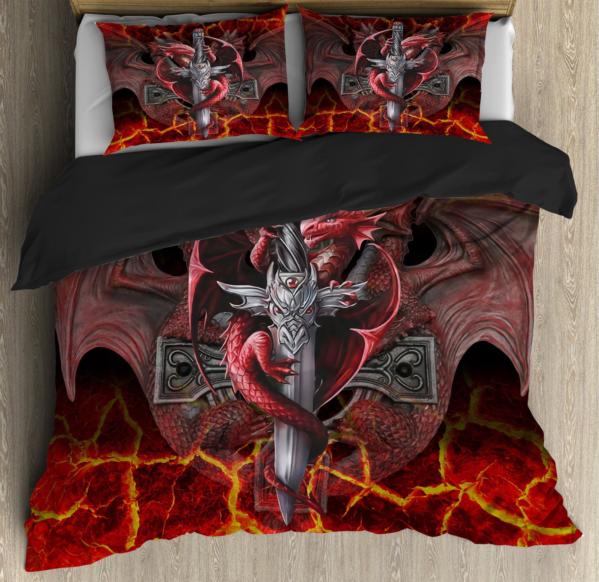 Dragon Sword Bedding Set HAC020703-NM-Bedding Set-NM-Twin-Vibe Cosy™