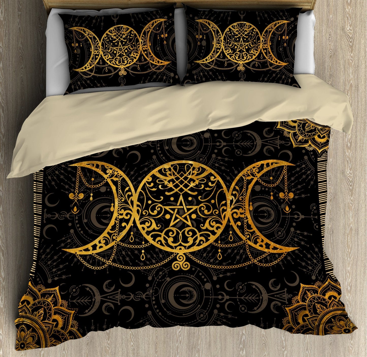 Mandala Wicca Triple Moon Bedding Set MEI09212003-MEI