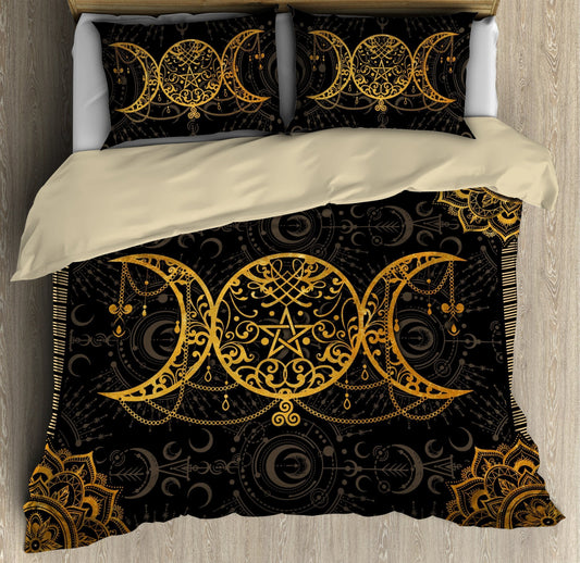 Mandala Wicca Triple Moon Bedding Set MEI09212003-MEI