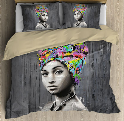 Beautiful Art African Girl Bedding Set-ML-ML-US Twin-Vibe Cosy™