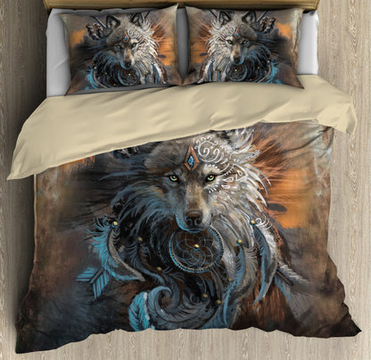 Native American Wolf Bedding Set MEI200805011S-MEI