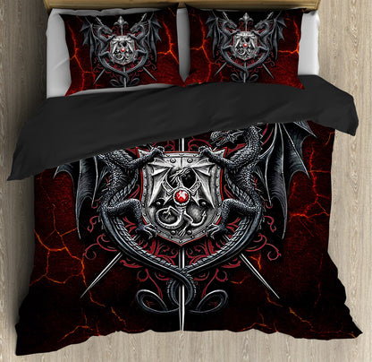 Dragon Armor Art Bedding Set HAC080702-NM-Bedding Set-NM-Twin-Vibe Cosy™