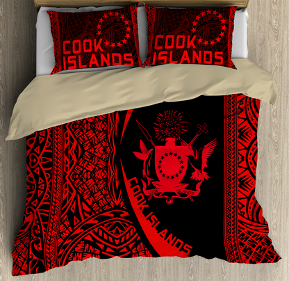 Cook Islands Red Bedding Set