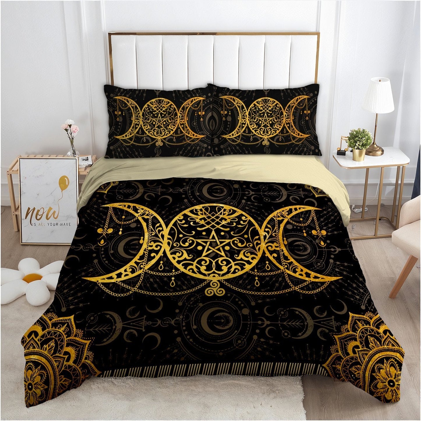 Mandala Wicca Triple Moon Bedding Set MEI09212003-MEI