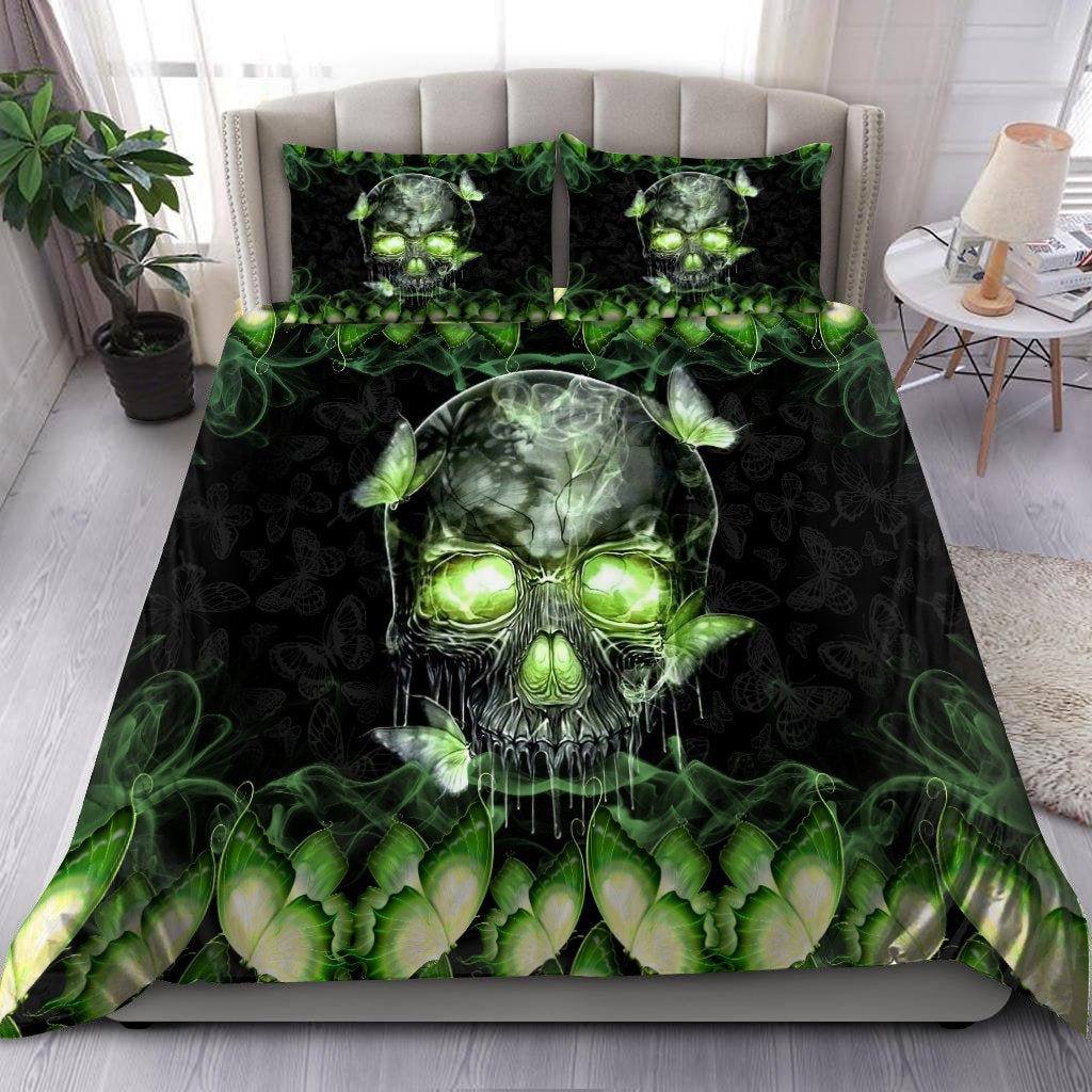 Skull & Butterfly Bedding Set HAC210702-NM-Bedding Set-NM-Twin-Vibe Cosy™