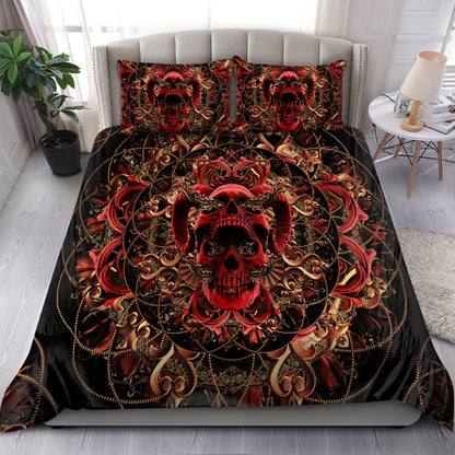 Skull & Rose Bedding Set HAC210703-NM-Bedding Set-NM-Twin-Vibe Cosy™