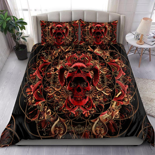 Skull & Rose Bedding Set HAC210703-NM-Bedding Set-NM-Twin-Vibe Cosy™