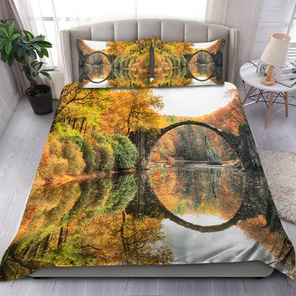 Germany Bedding Set - Saxony Rakotz Bridge HAC260605-NM-Bedding Set-NM-US Twin-Vibe Cosy™