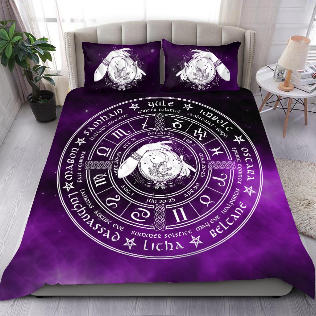 Magic Crystal Ball Wheel Of The Year Bedding Set HAC110606-NM-Bedding Set-NM-Twin-Vibe Cosy™