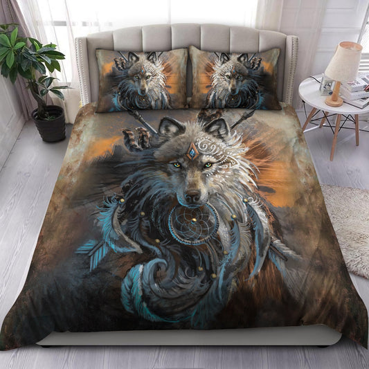 Native American Wolf Bedding Set MEI200805011S-MEI