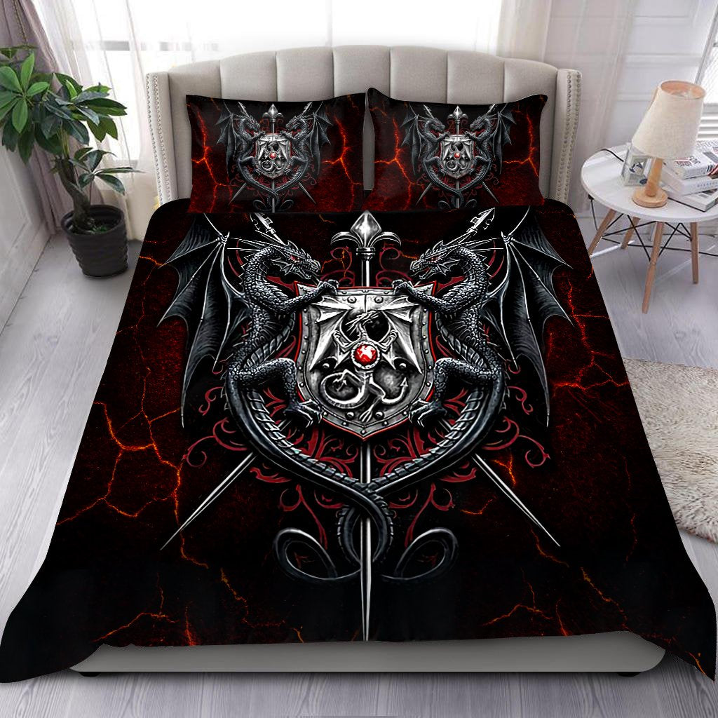 Dragon Armor Art Bedding Set HAC080702-NM-Bedding Set-NM-Twin-Vibe Cosy™