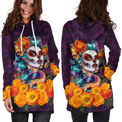 All Over Printed Day Of The Dead Catrina MH0309203-MEI