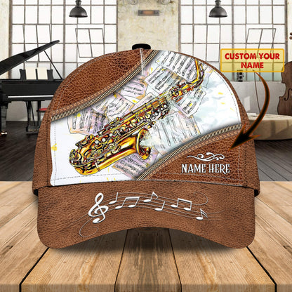 Personalized Saxophone 3D Printed Cap