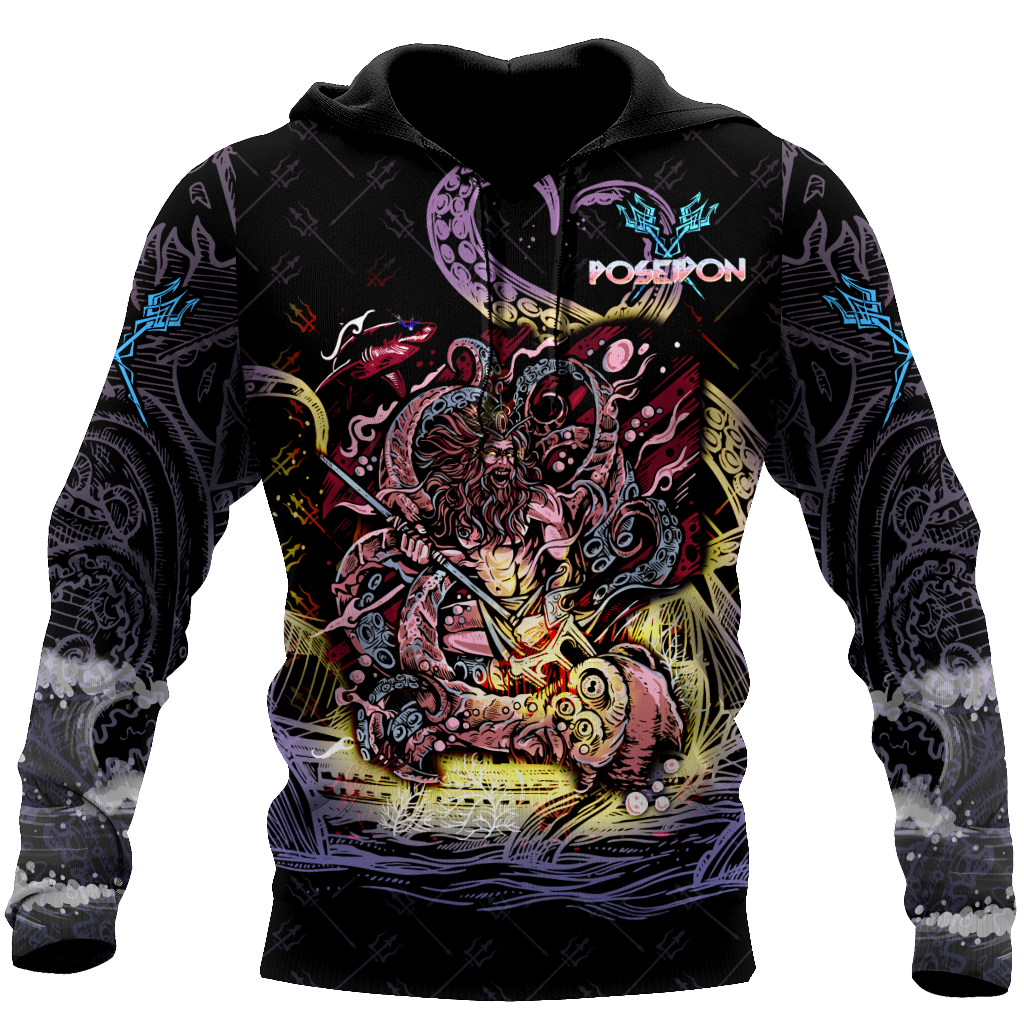 Poseidon Master of the sea Over 3D Printed MH270520-ML - Amaze Style™-Apparel