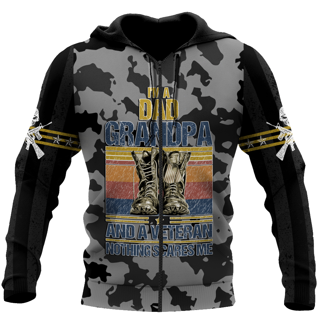 I'm a Dad Grandpa and a veteran 3d all over printed shirts for men and women MH190520 - Amaze Style™-Apparel