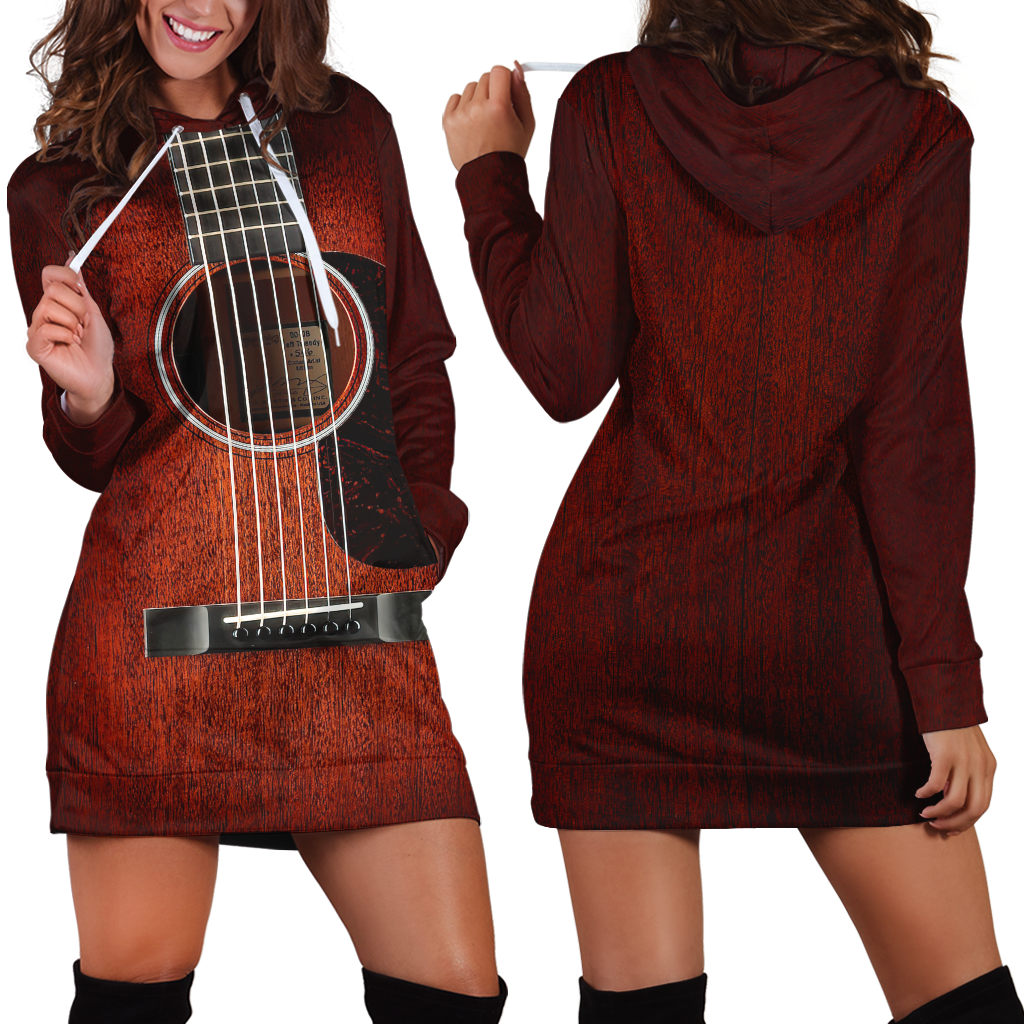 Wood Guitar 3D All Over Printes