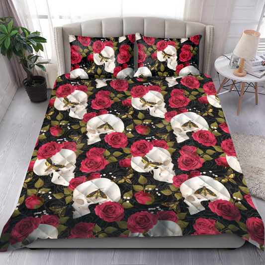 Love Rose and Skull 3D All Over Printed By ML