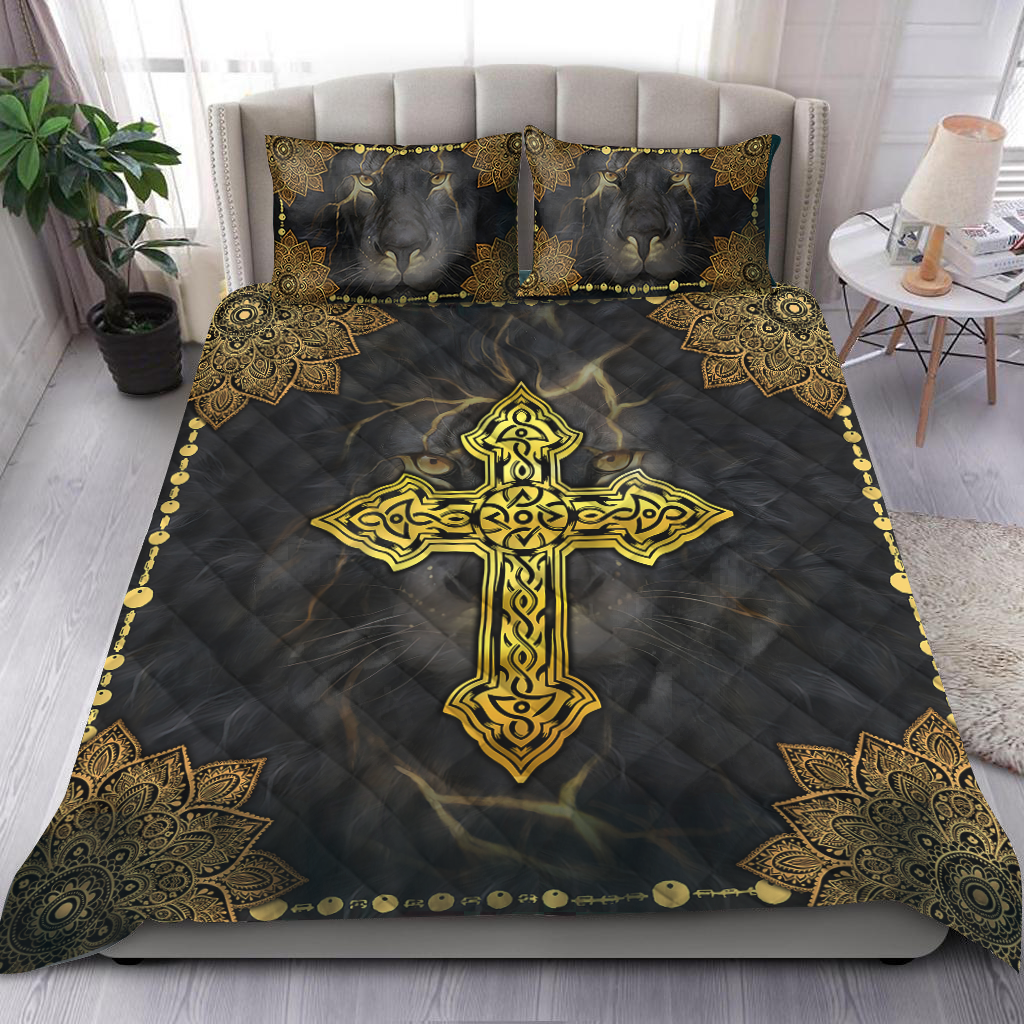 Jesus Cross Quilt Bedding Set TT JJ28052001 HV