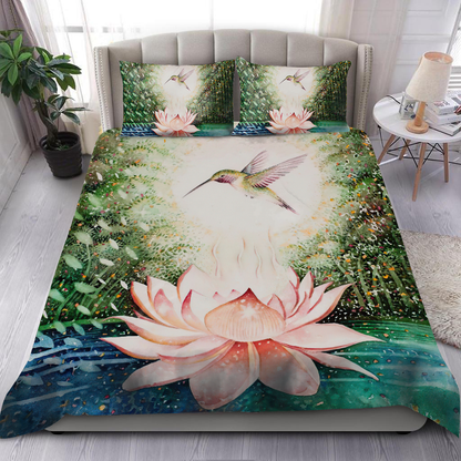 Hummingbird Lotus Bedding Set By ML MH160720