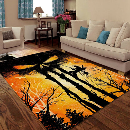 Logger Monster Tree Orange Rug