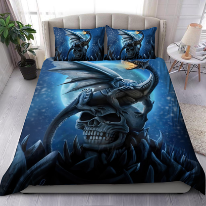 Skull And Dragon Bedding Set JJW17082001