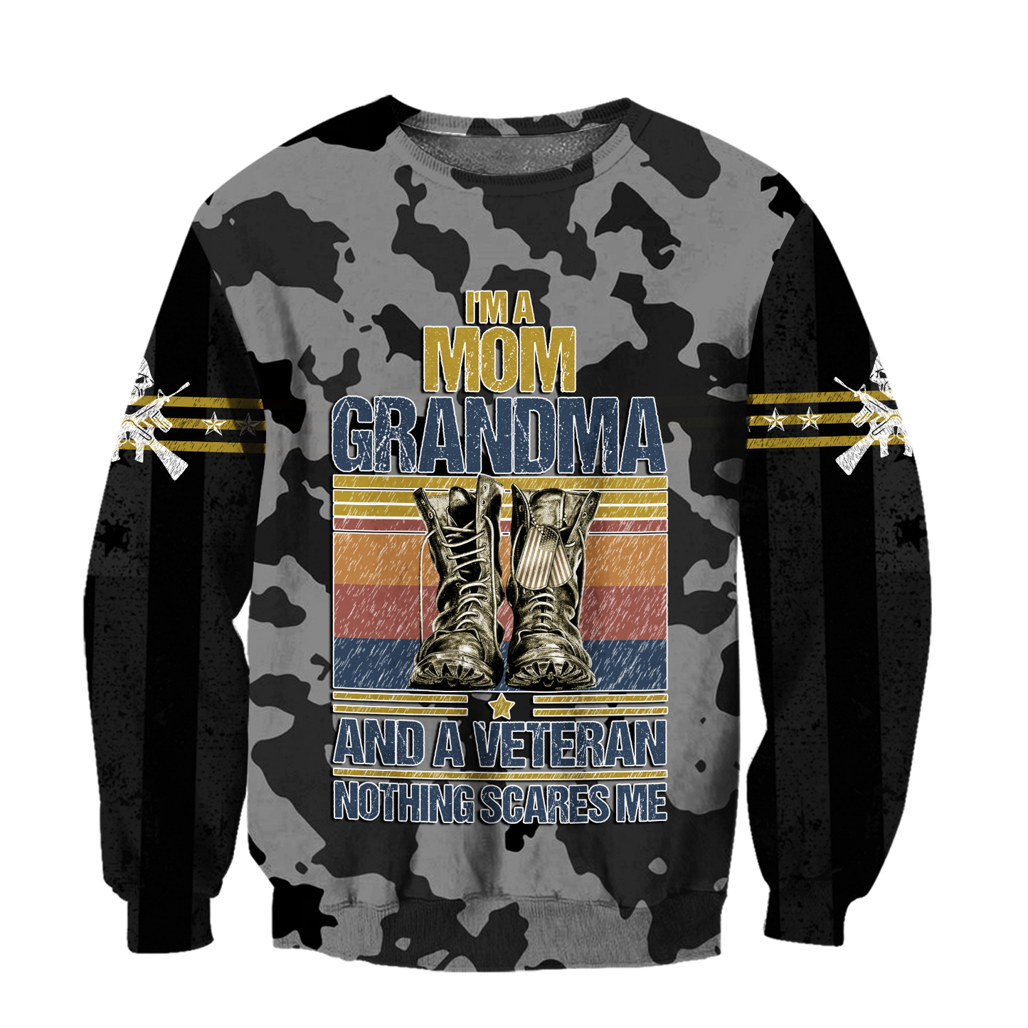 I'm a Mom Grandma and a veteran 3d all over printed shirts for men and women MH190520S - Amaze Style™-Apparel