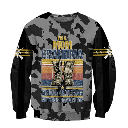 I'm a Mom Grandma and a veteran 3d all over printed shirts for men and women MH190520S - Amaze Style™-Apparel