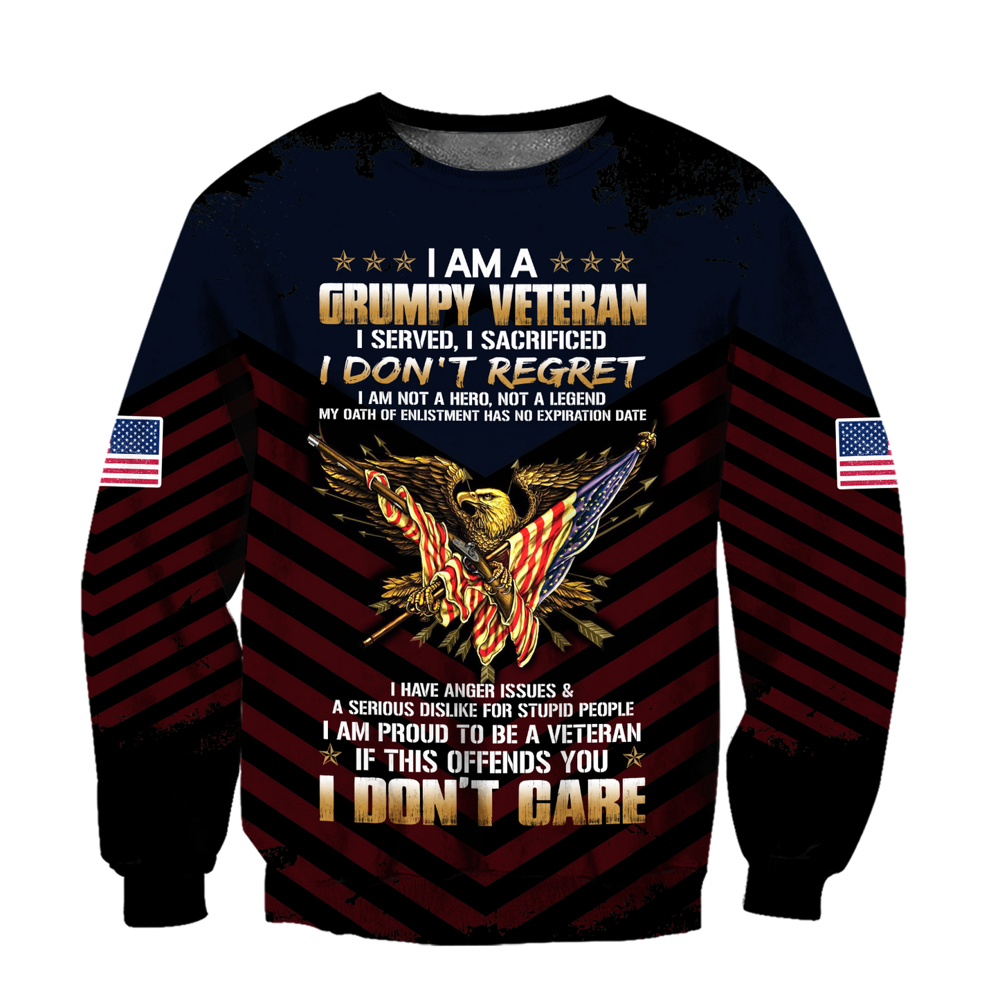 I am a Grumpy Veteran 3D all over printed shirts for men and women MH2005201 - Amaze Style™-Apparel