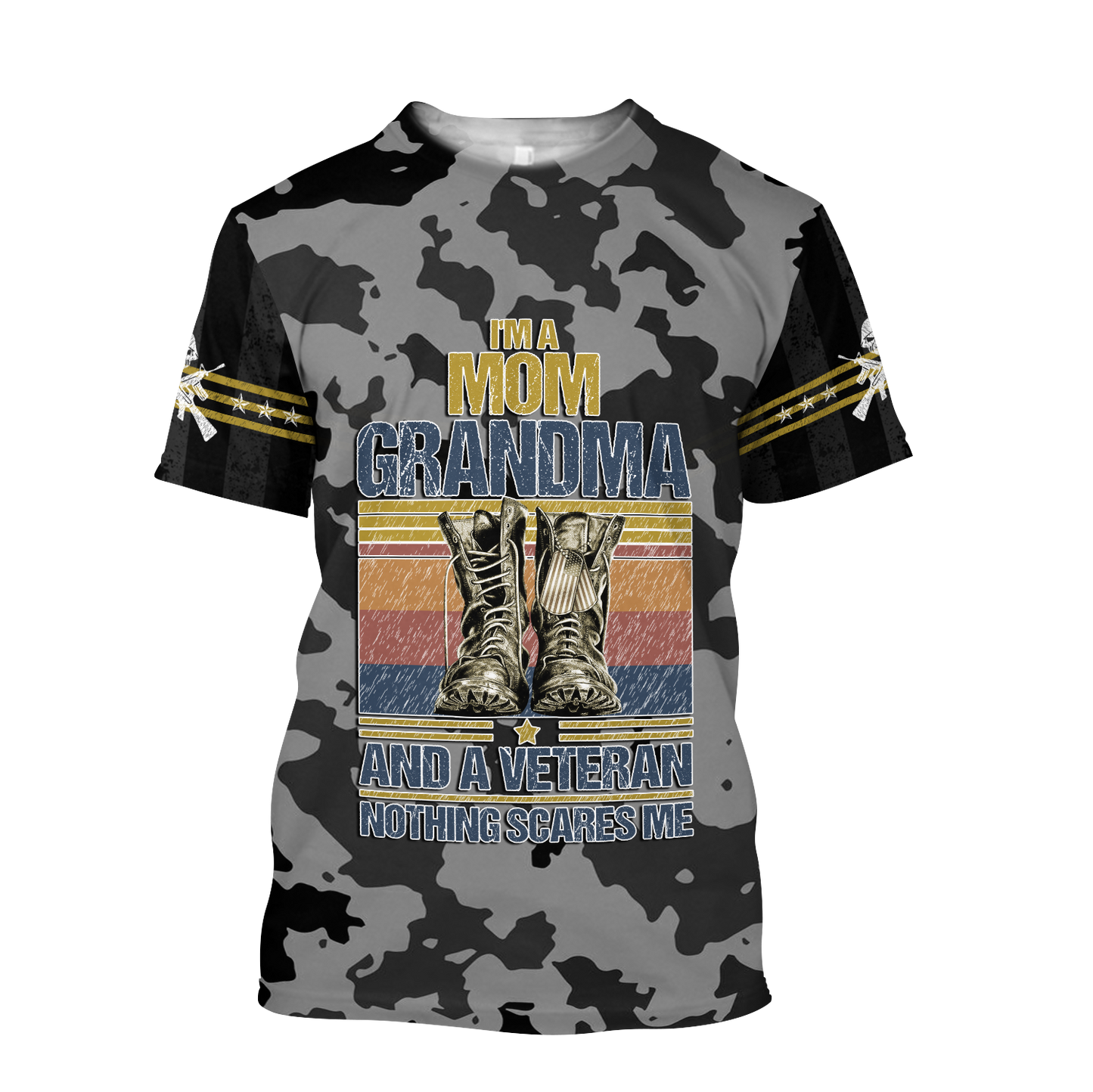 I'm a Mom Grandma and a veteran 3d all over printed shirts for men and women MH190520S - Amaze Style™-Apparel