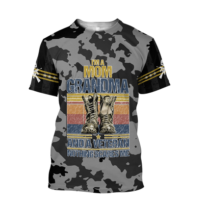 I'm a Mom Grandma and a veteran 3d all over printed shirts for men and women MH190520S - Amaze Style™-Apparel