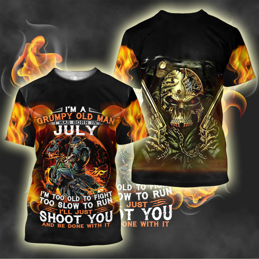 Old man with a gun MH2505201 - Amaze Style™-Apparel