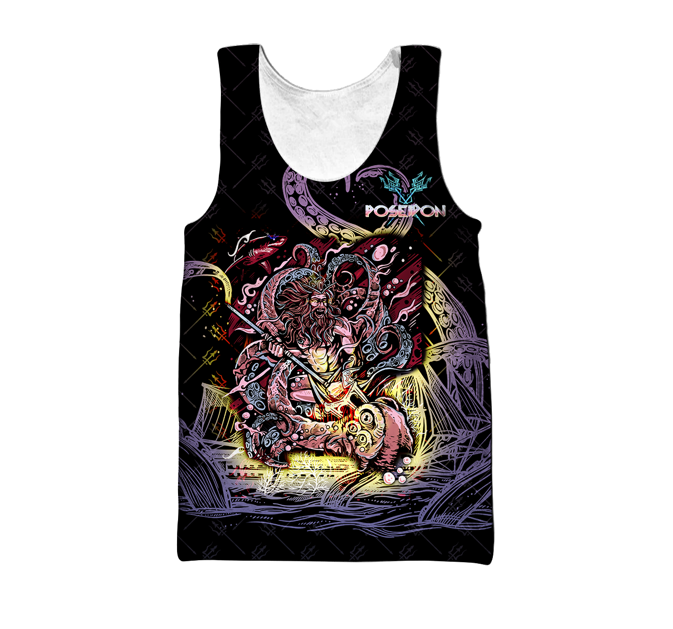 Poseidon Master of the sea Over 3D Printed MH270520-ML - Amaze Style™-Apparel
