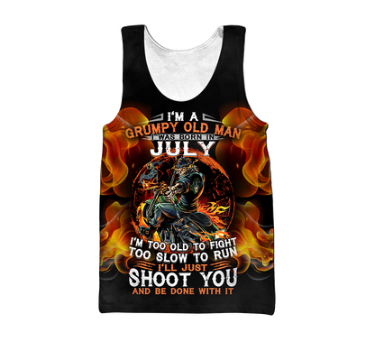 Old man with a gun MH2505201 - Amaze Style™-Apparel